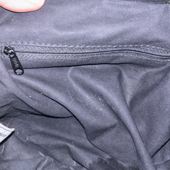 CHENSON Black Croc Pattern Faux Leather Doctor‎ Satchel Purse Bag Brass Trim - Picture 11 of 16